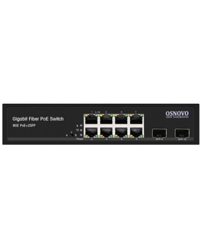 SW-80802(150W). Промышленный PoE коммутатор Gigabit Ethernet на 10 портов. OSNOVO в Обнинске