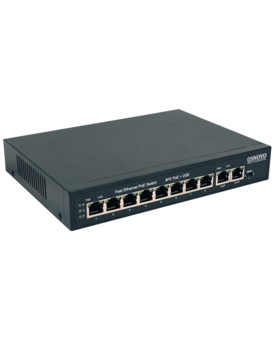 SW-20820(120W). Коммутатор 10-портовый  Gigabit Ethernet с PoE. OSNOVO в Обнинске