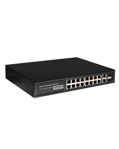 SW-8182/L(300W). Коммутатор 16-портовый  Gigabit Ethernet с PoE. OSNOVO в Обнинске