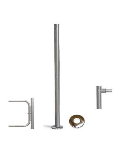 PERCo-BH02 2-15 с крышкой. Стойка с отверстием под стопорный механизм поворотной секции и с 2-мя отверстиями для крепления патрубков на стороне, противоположной створке. PERCo в Обнинске