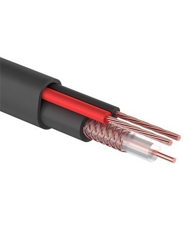 КВК-П-2 +2x0,50 мм² (Cu/Cu) черный PROconnect (01-4214). Кабель комбинированный для систем видеонаблюдения. PROCONNECT в Обнинске