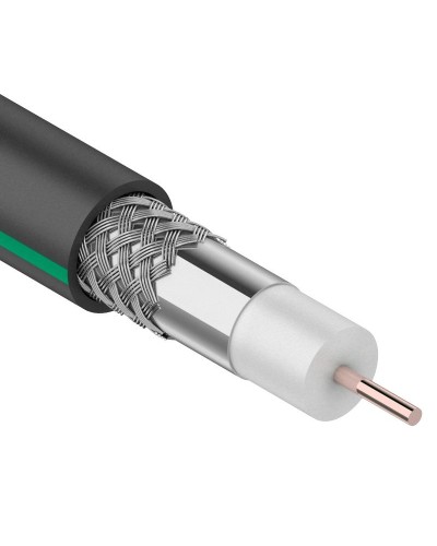 SAT 703 B, Cu/Al/Al, 75%, 75 Ом, 100 м, черный OUTDOOR. PROconnect. (01-2436-1). Кабель коаксиальный радиочастотный. PROCONNECT в Обнинске