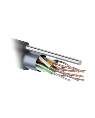 F/UTP 4PR 24AWG CAT5e 305м OUTDOOR+ТРОС*1. PROCONNECT (01-0155). Кабель «витая пара» (LAN) для структурированных систем связи. PROCONNECT в Обнинске