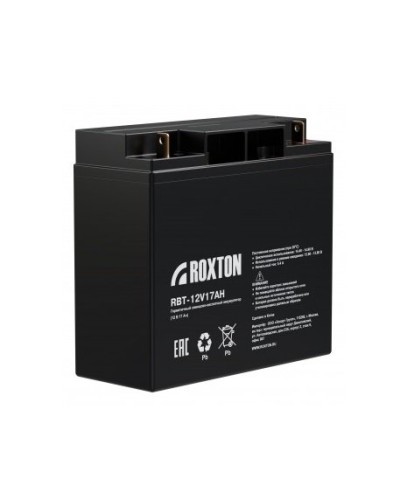 RBT-12V17AH. Аккумулятор герметичный свинцово-кислотный. ROXTON в Обнинске