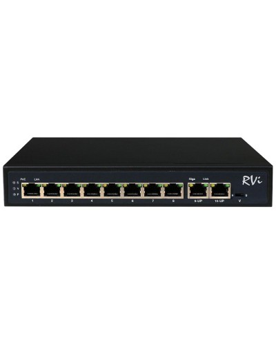 RVi-1NS08F-2T (1G). Коммутатор с питанием по PoE. RVi в Обнинске