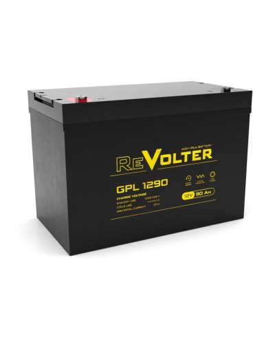Revolter GPL 1290. Аккумулятор автомобильный герметичный свинцово-кислотный. Revolter в Обнинске