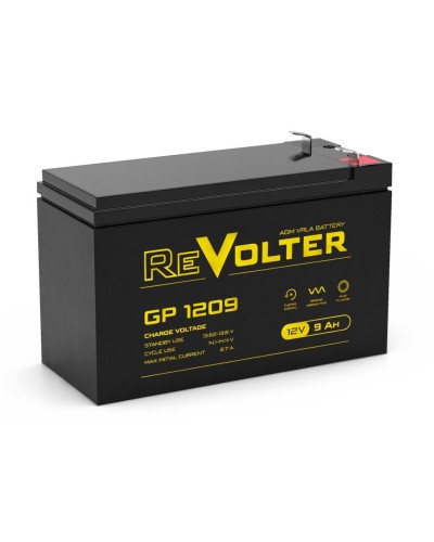 Revolter GP 1209. Аккумулятор автомобильный герметичный свинцово-кислотный. Revolter в Обнинске