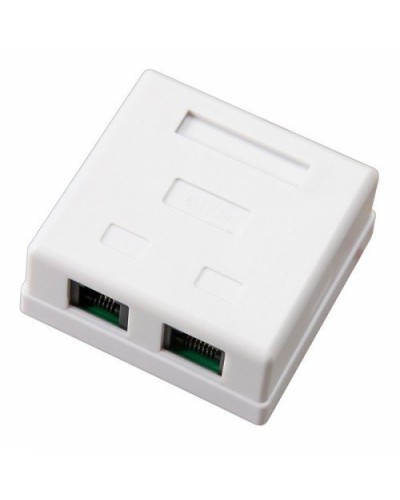 Розетка компьютерная внешняя, 2-порта RJ-45 (8P8C), UTP CAT 6 REXANT (03-0136): Розетка RJ-45 в Обнинске
