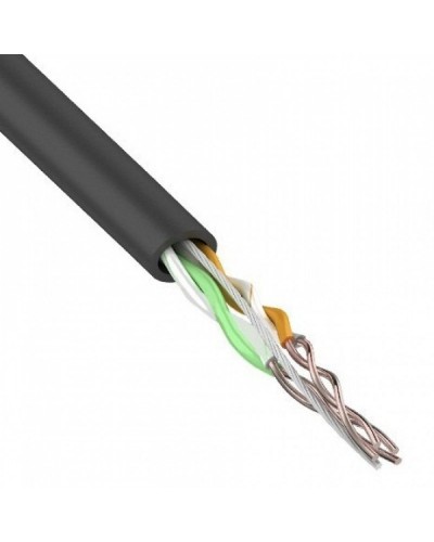 U/UTP, CAT 5e, PE, 2PR, 24AWG, OUTDOOR, SOLID, черный, 305м, REXANT (01-0025). Кабель «витая пара» (LAN) для структурированных систем связи. Rexant в Обнинске