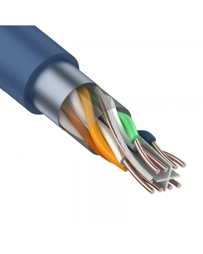 F/UTP, CAT 6, PVC, 4PR, 23AWG, INDOOR, SOLID, синий, 305 м, REXANT (01-0147). Кабель «витая пара» (LAN) для структурированных систем связи. Rexant в Обнинске