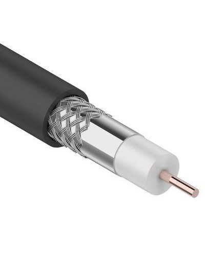 RG-6U, 75 Ом, CCS/Al/Al, 64%, 100 м OUTDOOR. REXANT (01-2202). Кабель коаксиальный радиочастотный. Rexant в Обнинске