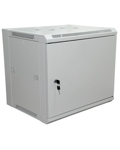 Шкаф телекоммуникационный 19 настенный 6U 600×450×370 мм (ШxГxВ) - передняя дверь металл, боковые стенки съемные (разобранный), RAL 7035 (04-2210). Шкаф телекоммуникационный 19 настенный 6U. Rexant в Обнинске