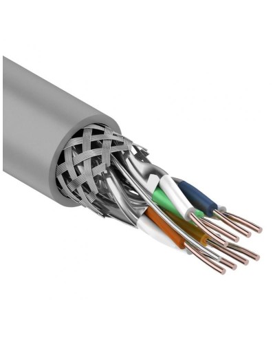 S/FTP, CAT 7, PVC, 4PR, 23AWG, INDOOR, SOLID, серый, 305 м, REXANT (01-0542). Кабель «витая пара» (LAN) для структурированных систем связи. Rexant в Обнинске