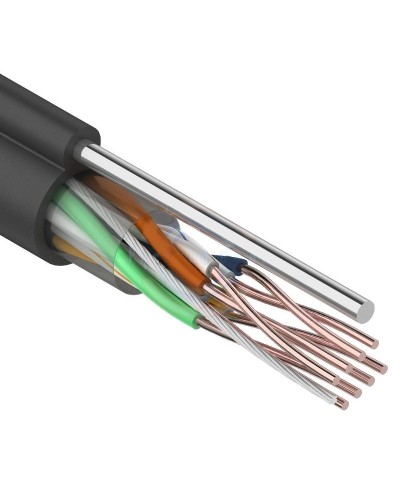 U/UTP 4PR 24AWG CAT5e 305м OUTDOOR+ТРОС*1 REXANT (01-0046). Кабель «витая пара» (LAN) для структурированных систем связи. Rexant в Обнинске