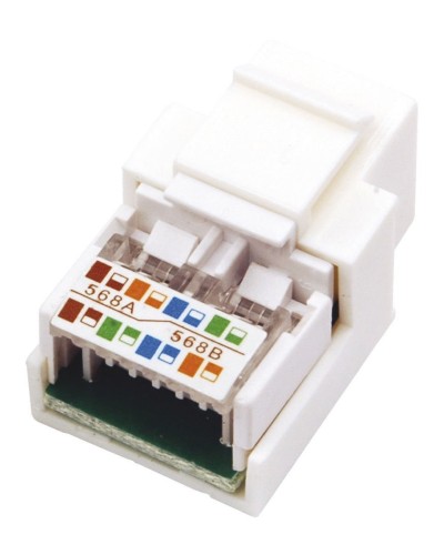 Модуль Keystone Jack RJ-45(8P8C), UTP, CAT 5e, тип 180 градусов, белый REXANT (03-1011). Модуль Keystone Jack. Rexant в Обнинске