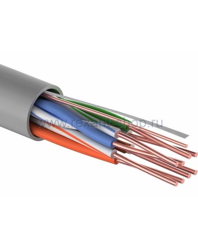 U/UTP 4PR, 24AWG, CAT5e, PVC, 100м REXANT (01-0043-100). Кабель «витая пара» (LAN) для структурированных систем связи. Rexant в Обнинске