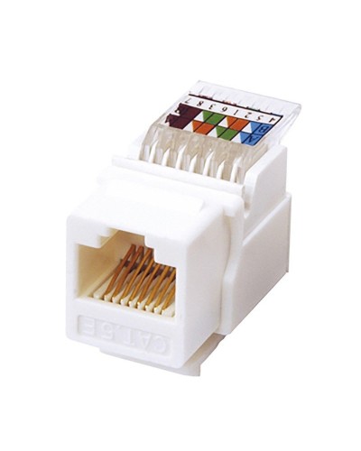 Модуль Keystone Jack RJ-45(8P8C), UTP, CAT 5e, тип 180 градусов, самозажимной, белый REXANT (03-1012): Модуль Keystone Jack в Обнинске