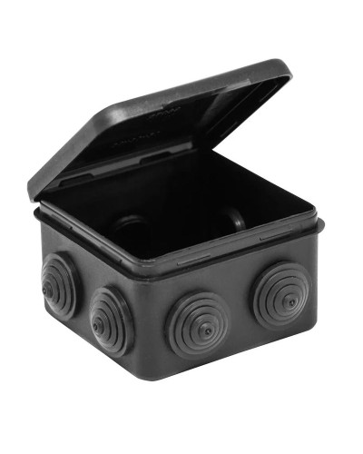Коробка TYCO ОП 80х80х50мм откидная крышка УХЛ1 IP54 черный (67040МЧ). Коробка распределительная. RuVinil в Обнинске