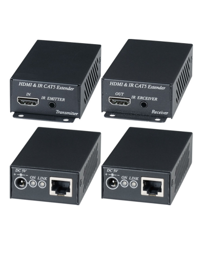 HE02EI. Комплект для передачи HDMI-сигнала с ИК-повторителем. SC&T в Обнинске