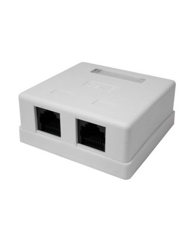 Розетка настенная RJ-45, 8P8C, Cat.6, 2 порта UTP (10-0310): Компьютерная розетка в Обнинске