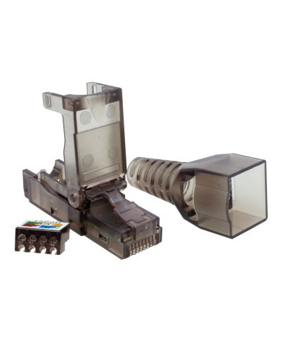 Коннектор 8P8C UTP 6A (RJ-45) безынструментальный (10-0239). Разъем RJ-45. SUPRLAN в Обнинске