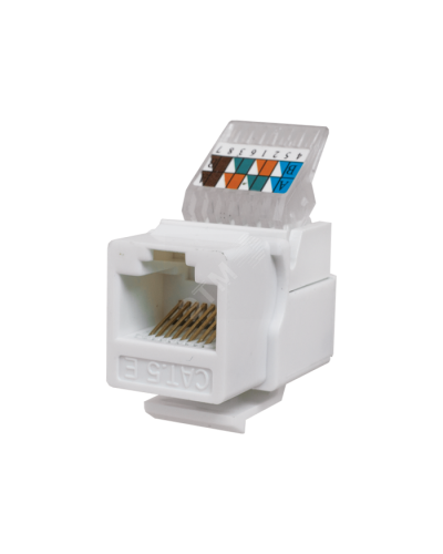 Модуль-вставка Keystone Кат5е, без.инстр.зад, белый UTP (10-0312): Вставка Keystone Jack RJ-45 в Обнинске