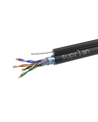 FTP Cat.5e 4x2xAWG24 Cu PE Outdoor T-FG8 (трос) Median (01-1035-1). Кабель «витая пара» (LAN) для структурированных систем связи. SUPRLAN в Обнинске