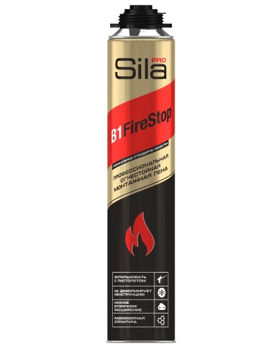 Пена огнестойкая Sila Pro B1 Firestop, 750 мл: Пена монтажная профессиональная в Обнинске