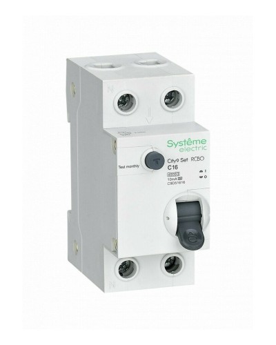 City9 Set 1P+N С 16А 4.5kA 10мА A 230В (C9D51616). Автоматический выключатель дифференциального тока. Systeme Electric в Обнинске