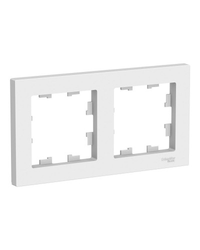 AtlasDesign рамка 2-местная универсальная, белый (ATN000102). Рамка. Systeme Electric в Обнинске