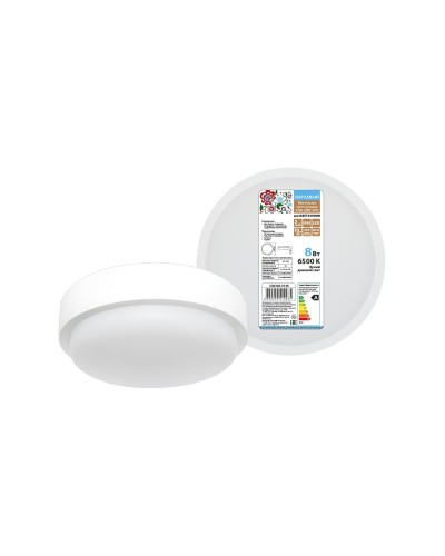 ДПП 3901 8Вт 6500К IP65 белый круг (SQ0366-0148). Светодиодный светильник LED. TDM ЕLECTRIC в Обнинске