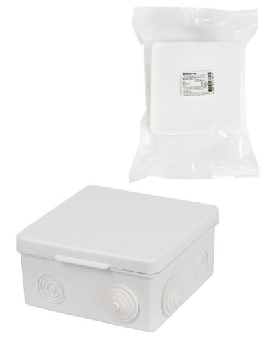 Коробка ОП 100х100х55мм, крышка, IP54, 8вх. (SQ1401-0513). Распаячная коробка. TDM ЕLECTRIC в Обнинске