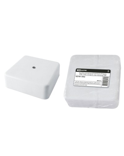 Коробка КР 50х50х20 ОП белая, IP40, с клеммной колодкой (SQ1401-0902). Распаячная коробка. TDM ЕLECTRIC в Обнинске