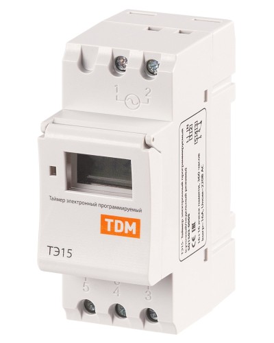 ТЭ15-1мин/7дн-16on/off-16А-DIN TDM (SQ1503-0005). Таймер электронный. TDM ЕLECTRIC в Обнинске