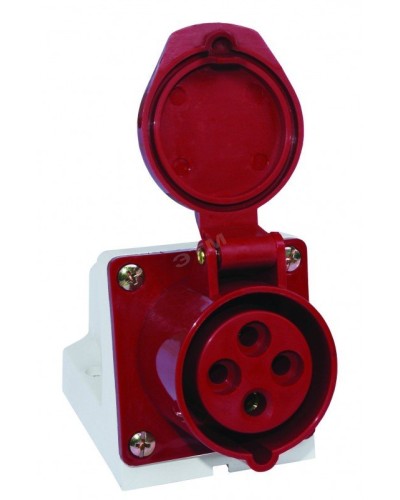 Розетка 114 стационарная 3Р+РЕ 16А 380В IP44 (SQ0602-0002). Розетка. TDM ЕLECTRIC в Обнинске