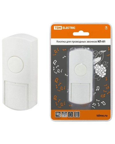 КП-01 (SQ1901-0019). Кнопка для проводных звонков. TDM ЕLECTRIC в Обнинске