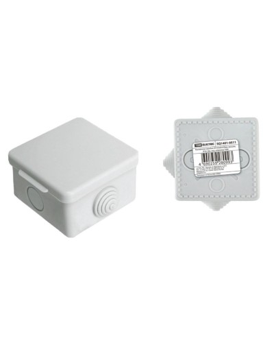 Коробка ОП 65х65х50мм, крышка, IP54, 4вх (SQ1401-0511). Распаячная коробка. TDM ЕLECTRIC в Обнинске