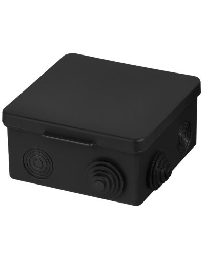 Распаячная коробка ОП 100х100х55мм, крышка, IP54, 8вх., черная TDM (SQ1401-0913). Распаячная коробка ОП. TDM ЕLECTRIC в Обнинске