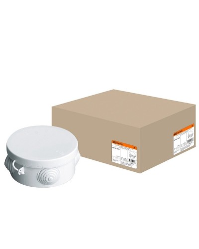 Коробка ОП D85х40мм, крышка, IP54, 4вх. (SQ1401-0102). Распаячная коробка. TDM ЕLECTRIC в Обнинске