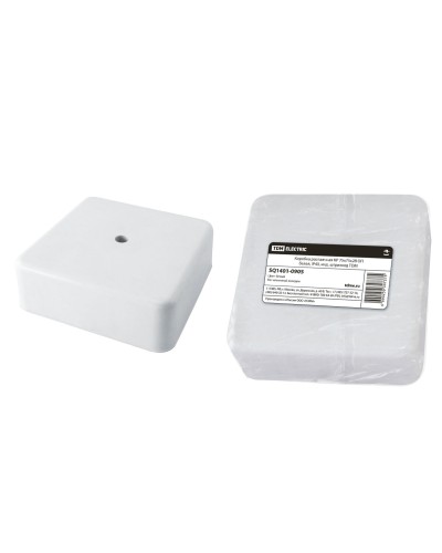 Коробка КР 75х75х28 ОП белая, IP40 (SQ1401-0905). Распаячная коробка. TDM ЕLECTRIC в Обнинске