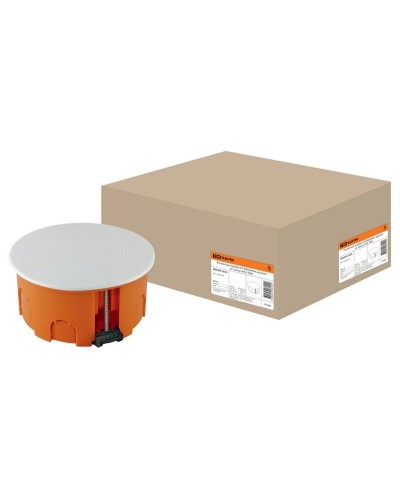Распаячная коробка СП D80х40мм, крышка, пл. лапки, IP20, TDM (SQ1403-1025). Распаячная коробка СП. TDM ЕLECTRIC в Обнинске