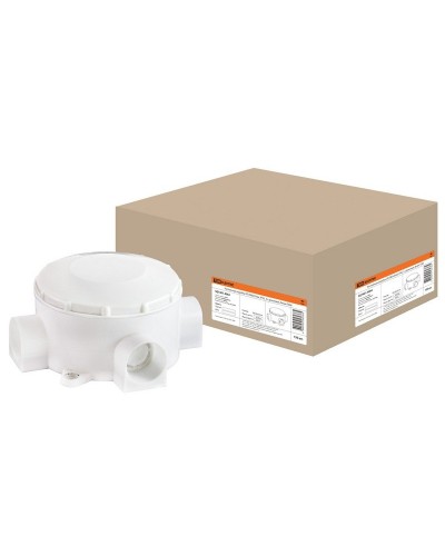 Распаячная коробка ОП D80х35мм, IP42, 3-х рожковая, белая TDM (SQ1401-4004). Распаячная коробка ОП. TDM ЕLECTRIC в Обнинске