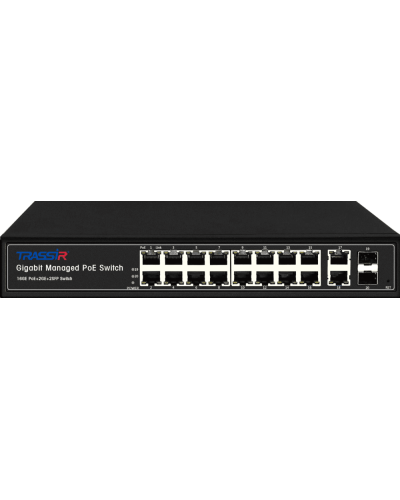 TR-NS24202S-300-16PoE. Коммутатор с PoE. Trassir в Обнинске