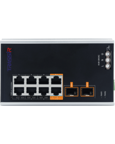 TR-NS15102S-130-8POE. Коммутатор с PoE. Trassir в Обнинске