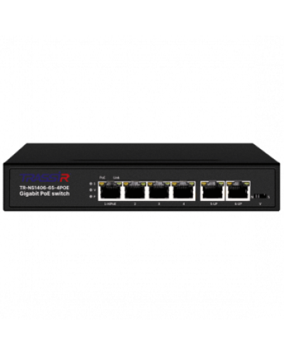 TR-NS1406-65-4POE. Коммутатор с PoE. Trassir в Обнинске