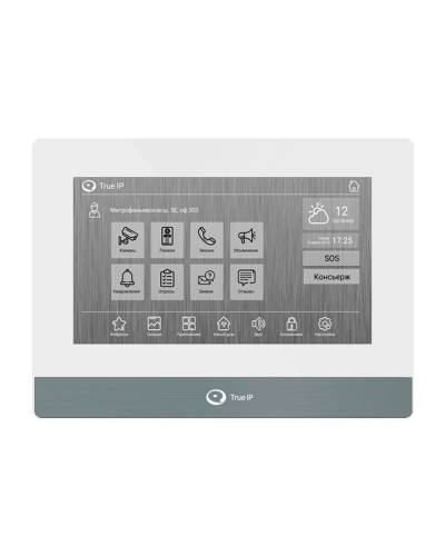 TI-4107AW. Монитор IP-видеодомофона цветной. True-IP в Обнинске