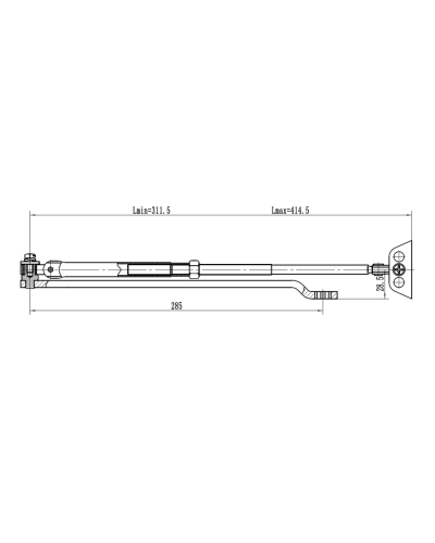 Рычаг-503 LONG. Рычаг удлиненный для доводчиков. VIZIT в Обнинске