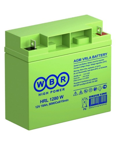 WBR HRL1280W. Аккумулятор герметичный свинцово-кислотный. WBR в Обнинске