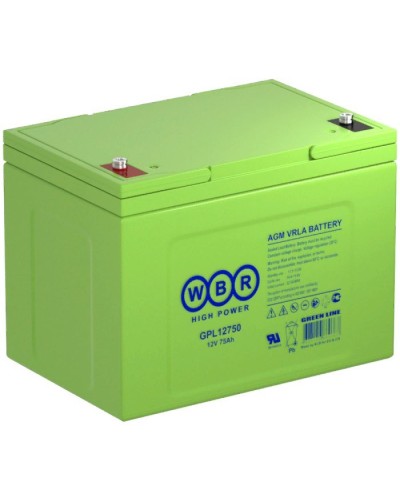 WBR GPL12750. Аккумулятор герметичный свинцово-кислотный. WBR в Обнинске