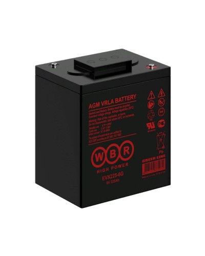 WBR EVX225-6G. Аккумулятор герметичный свинцово-кислотный. WBR в Обнинске